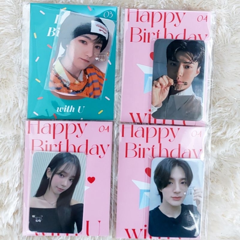 [SEALED] NCT DREAM RENJUN AESPA KARINA EXO SEHUN BIRTHDAY CARD PHOTOCARD PC