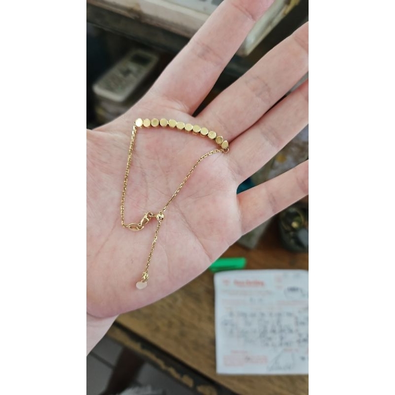 Gelang rantai tangan polos emas asli 16k 700 70% fashion simpel 3 gram 3 gr