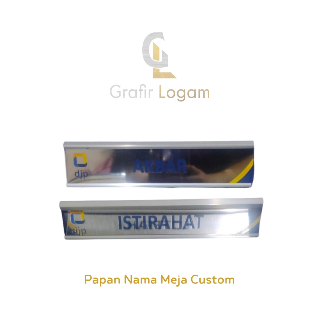 papan nama meja custom