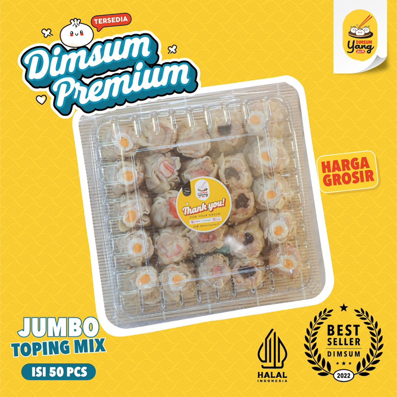 

Dimsum Frozen Ayam Halal 50 pcs