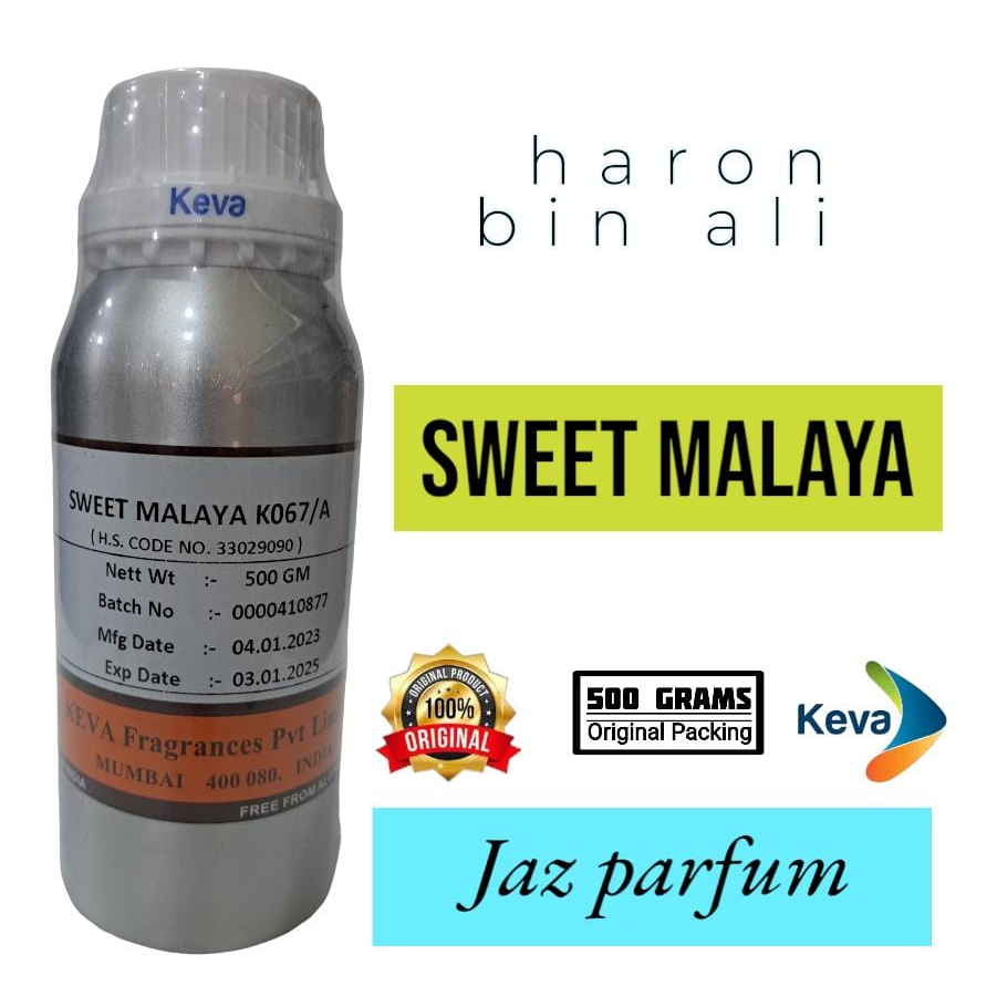 (500 GRAM) SWEET MALAYA BY KEVA BIBIT PARFUM MURNI (HARUN BIN ALI) SWET MALAYA ORIGINAL SEGEL