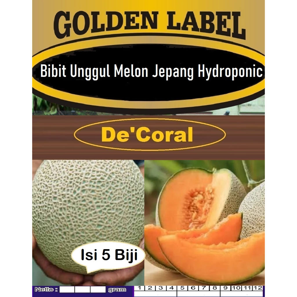 Bibit Unggul Melon Jepang Hydroponic | Benih Melon Jepang Hydroponic