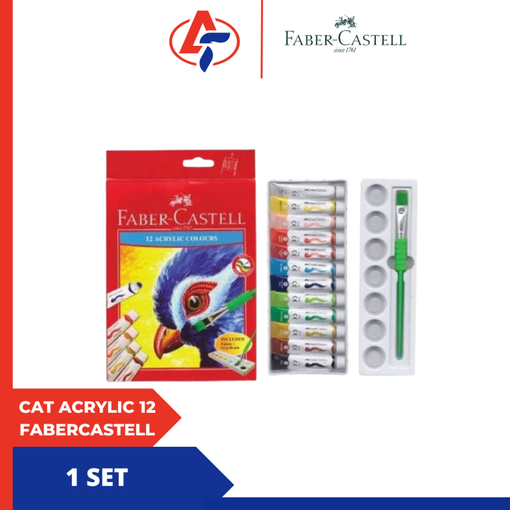 

Cat Acryclic Faber Castell Set 12