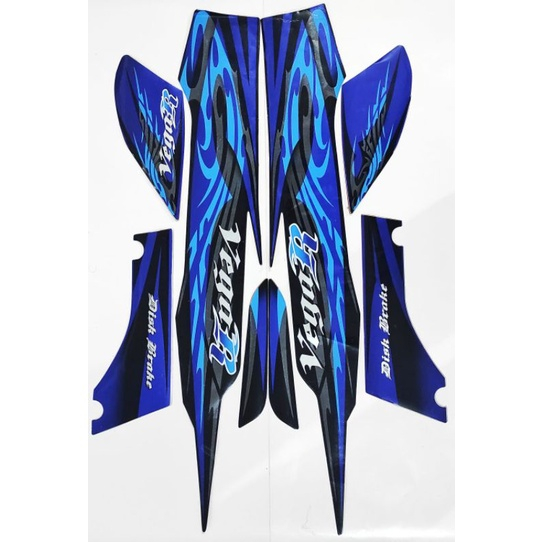 stiker striping vega r new 2009 biru lis body standar berkualitas original