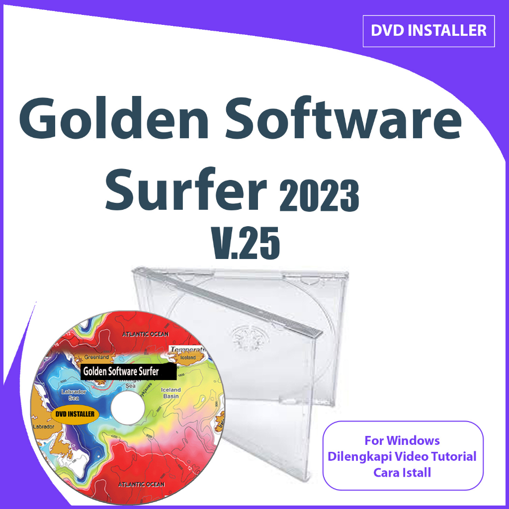 Sofware pemodelan, pemetaan, grafik, dan analisis data 2D dan 3D Golden Software Surfer