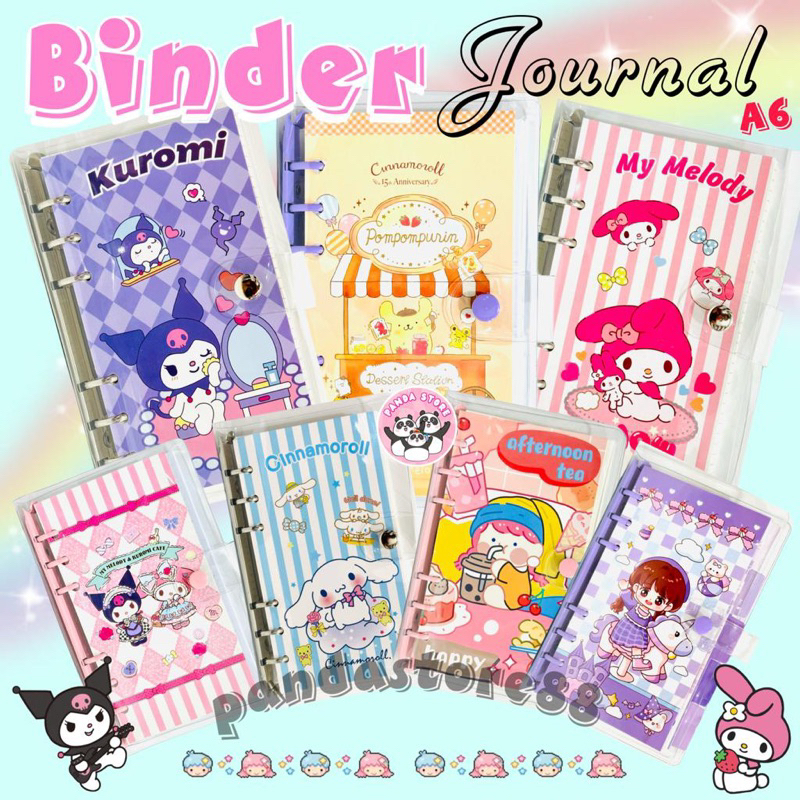 

Binder Diary DIY Note Agenda Journal A6 Buku catatan 100 lembar