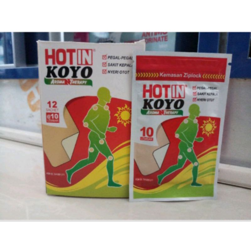 Hot In Koyo Aroma Therapy 1 box isi 12 sachet@10 lembar