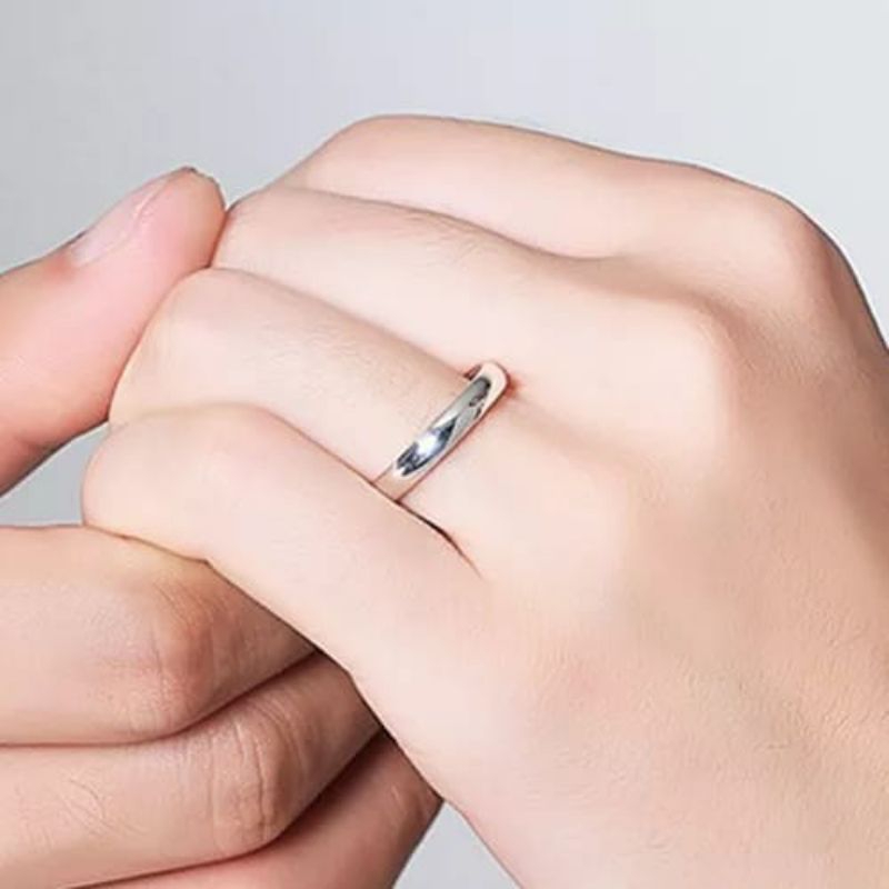 Cincin perak 925 Wanita Dan pria Perhiasan Aksesoris fashion Korea Aesthetic