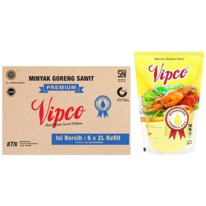 

minyak goreng vipco 1 dus