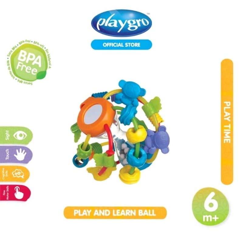 PLAYGRO PLAY AND LEARN BALL 6m+