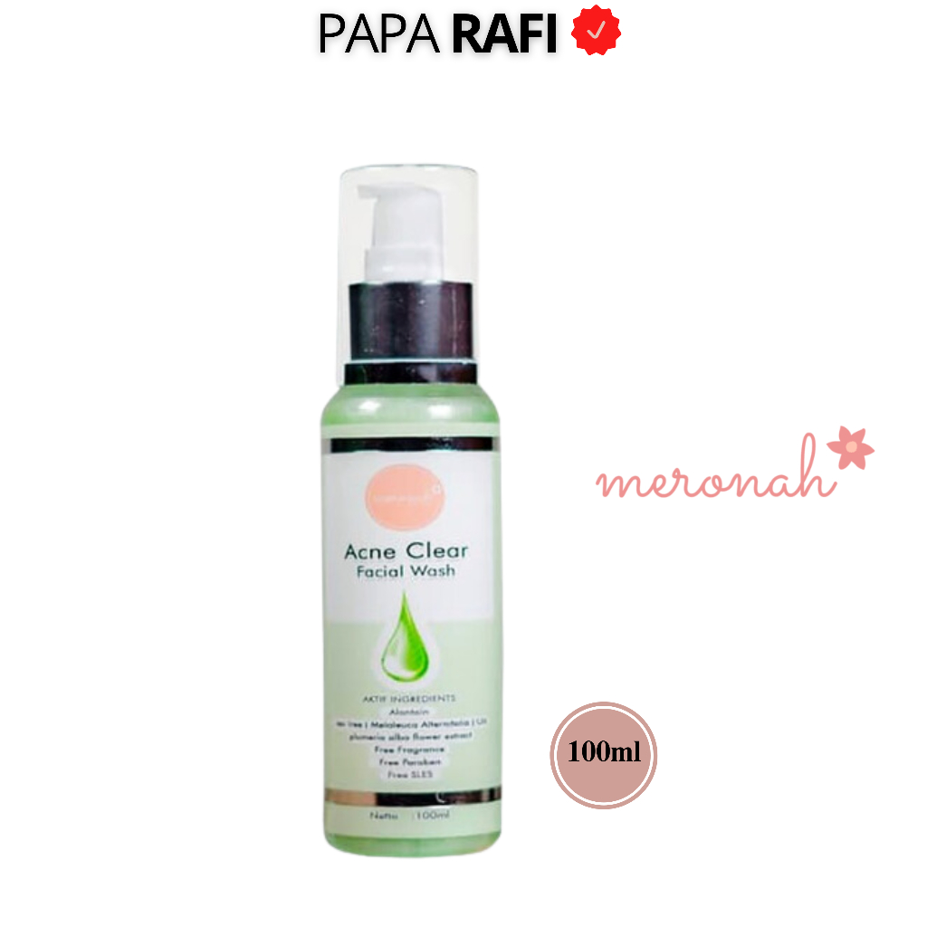[PAPARAFISTORE] Facial Wash Meronah Acne Anti Jerawat Sabun Cuci Muka Merona Glowing Cream 2in1