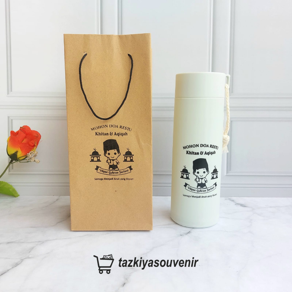 souvenir tumbler kaktus sablon kemas box