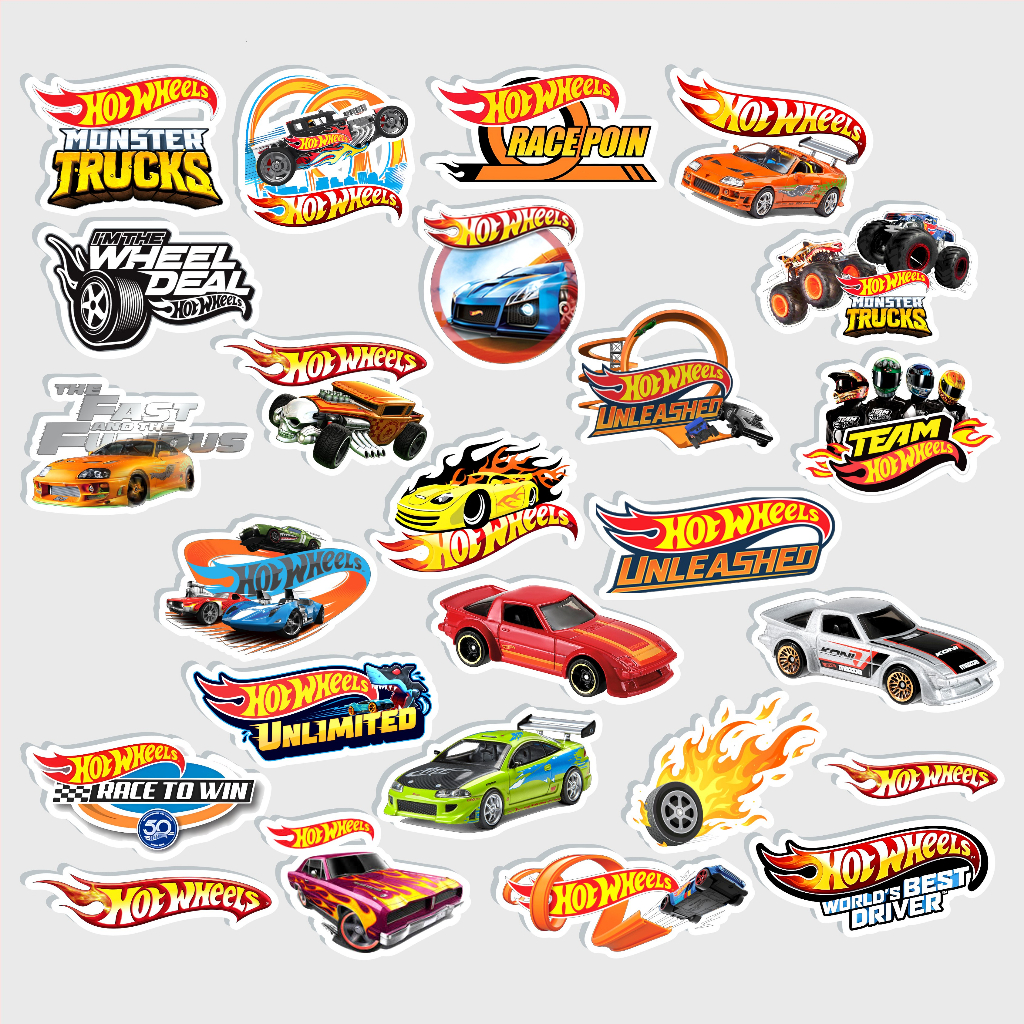 

Stiker Hotwheels, Mainan Anak Laki-Laki Hotwheel Sticker Diecast Mobil