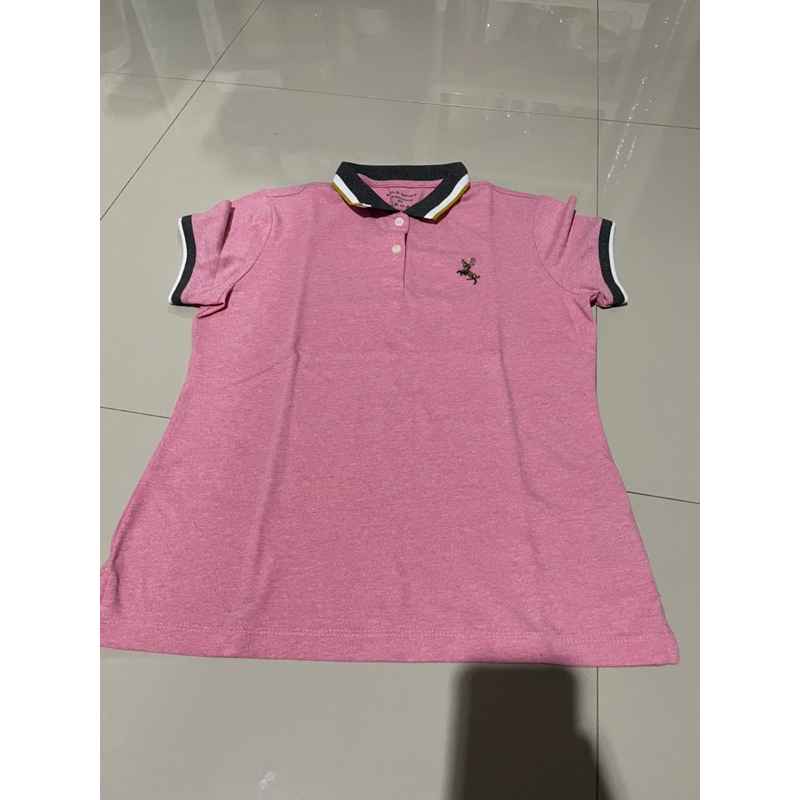 Polo shirt Giordano pink preloved