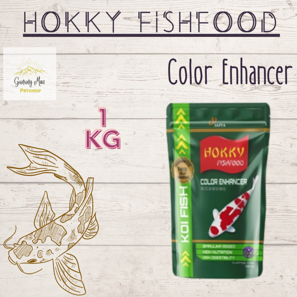 HOKKY COLOR ENHANCER PAKAN IKAN KOI 1 KG