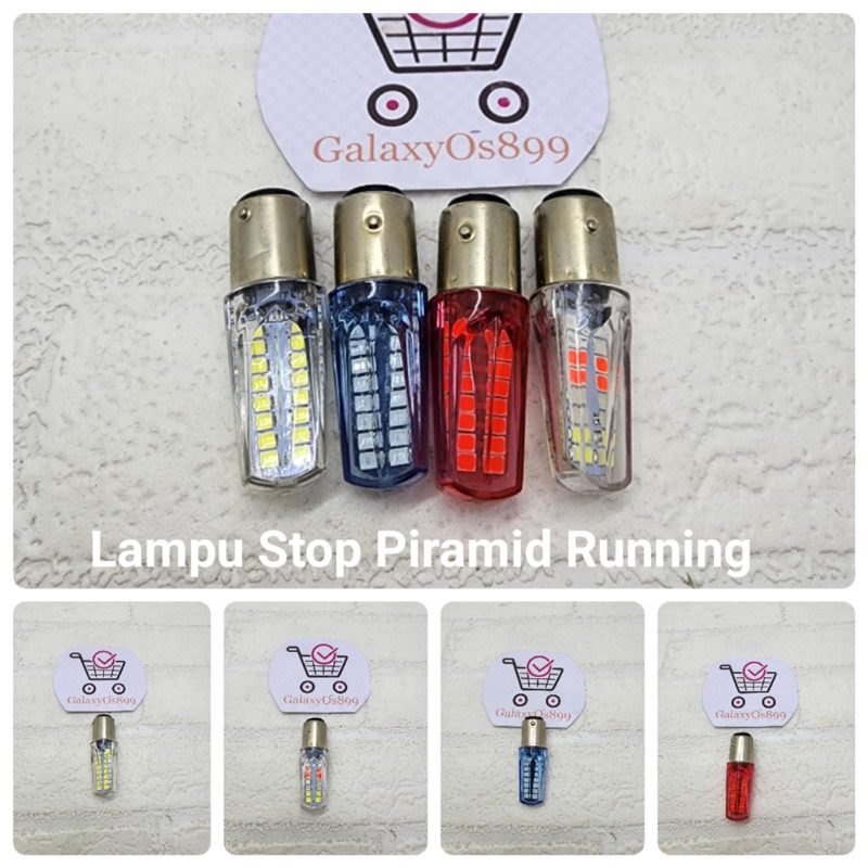 Lampu Stop Bolvan Running Plus Kedip - Lampu Stop Running Piramid Variasi - Lampu Rem Bolvan