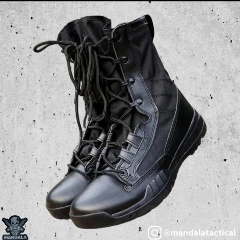 Sepatu PDL Hitam Tactical Swat CQB