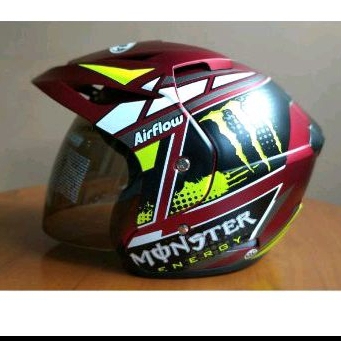 helm monster red