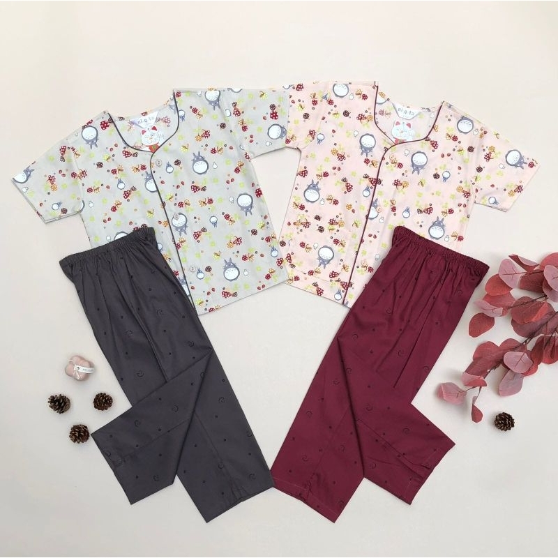 Piyama Niqta/Niqta/Niqta totoro mushrom/baju tidur niqta