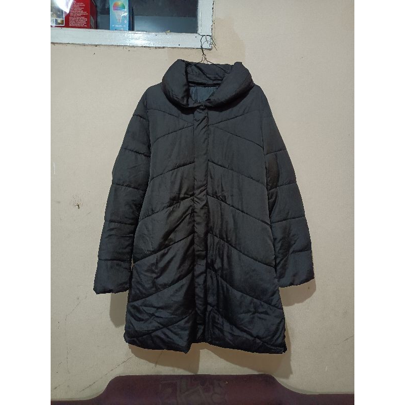 puffer jacket gelembung fashion Korea by GU UNIQLO original jaket wanita size M