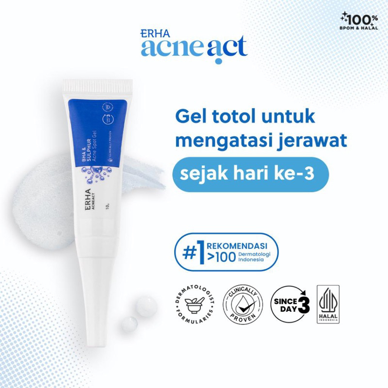 Erha Acneact Acne Spot Gel 10g - Obat Gel Totol Jerawat