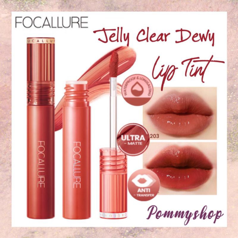 Focallure Jelly Clear Dewy Lip Tint / Glossy Tint / Lip Gloss / Lipstick