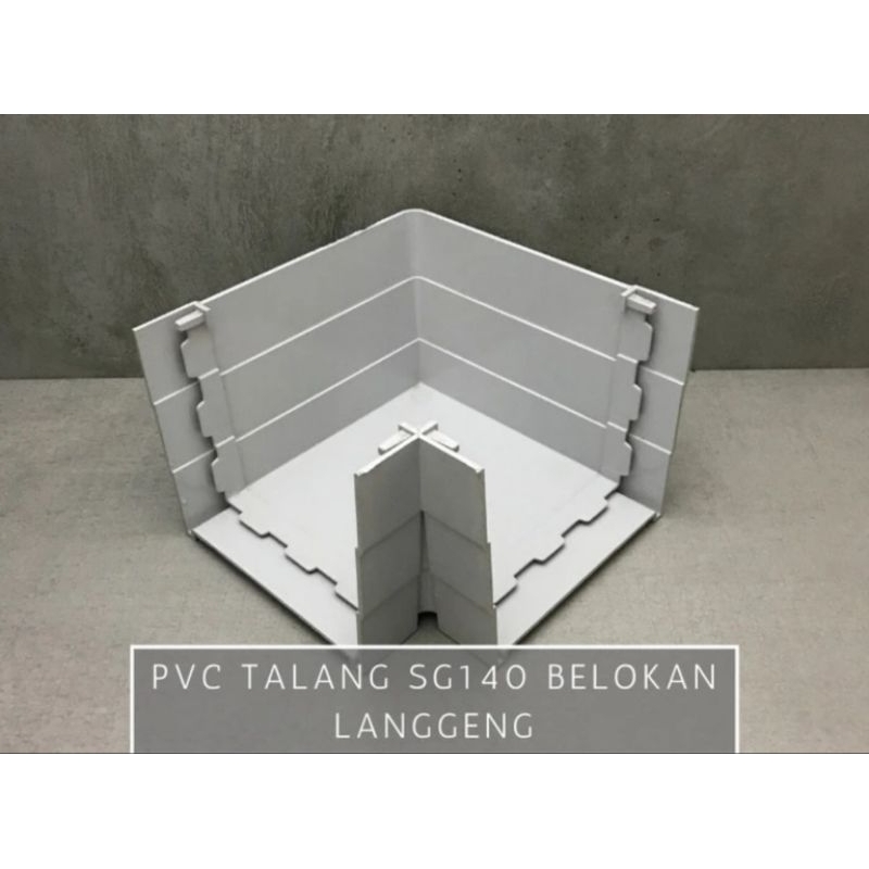 Belokan Siku L Talang Air PVC Kotak SG 140 4" 4 Inch