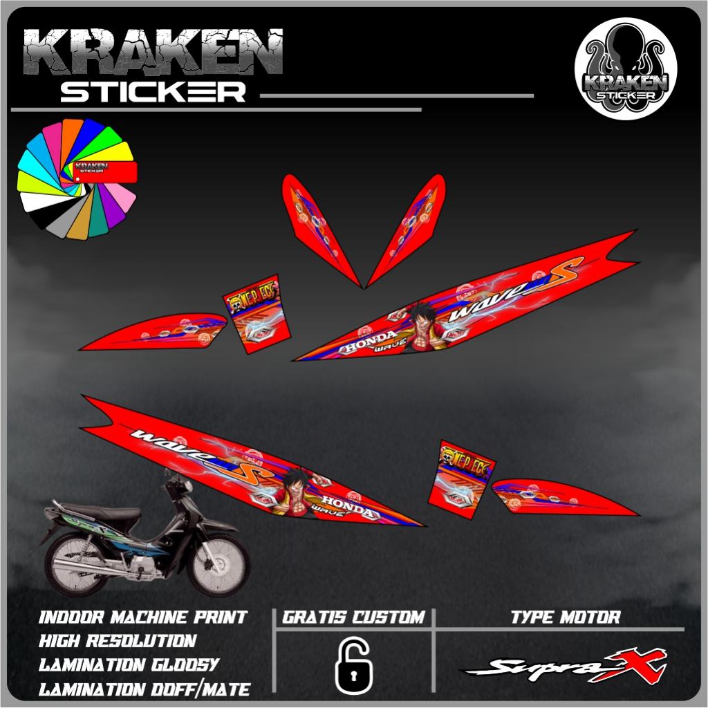 Stiker Striping SUPRA 100 Striping List HONDA SUPRA 100 code 01