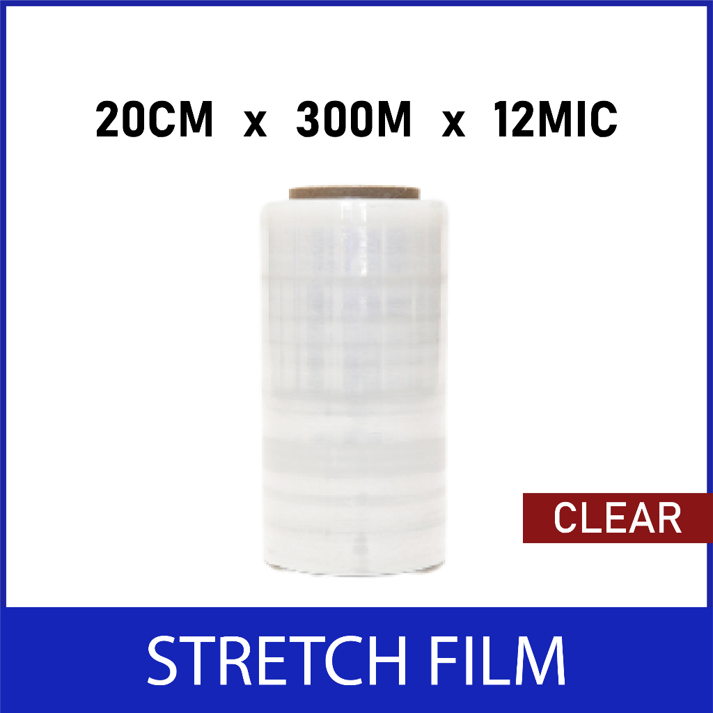 9oi PLASTIK WRAPPING 20CM X 300M ECO STRETCH FILM 300M