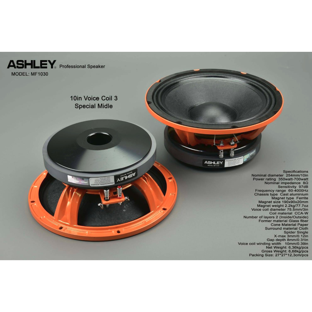SPEAKER COMPONENT ASHLEY MF1030 MF 1030 ORIGINAL