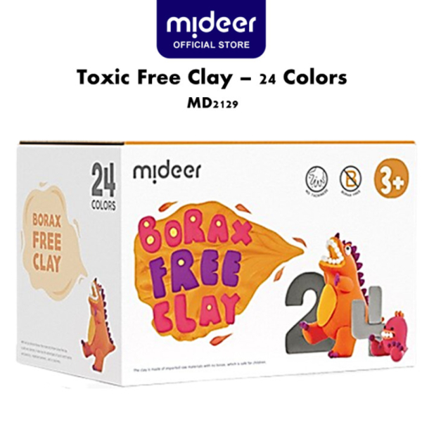 

24 Toxic Color Edukasi Berkualitas Free Mainan Anak MD2129 Mideer - Clay Unik