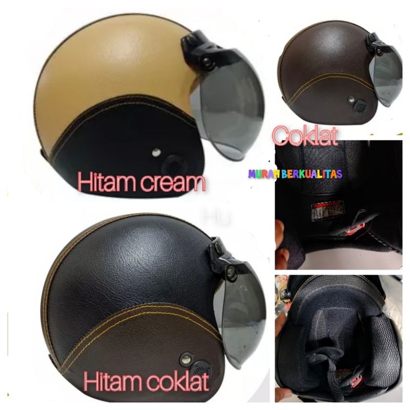 helm bogo kulit murah bagus