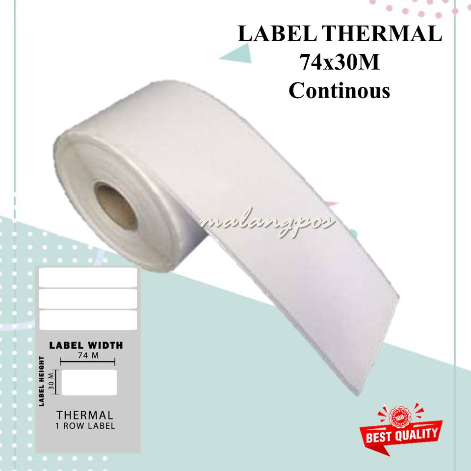 

KERTAS STIKER RESI PENGIRIMAN SHOPEE LABEL THERMAL 80X30 METER 80x80 CONTINOUS STICKER PRINTER THERMAL 80MM