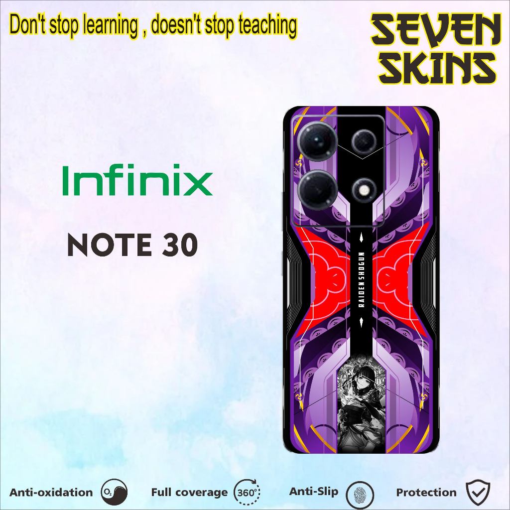GARSKIN HANDPHONE FREE CUSTOM INFINIX NOTE 30 ART FULL BODY ORANGE