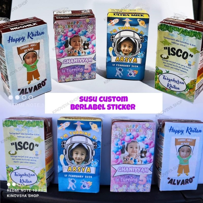 

Label Susu Kotak/Susu Custom Berlabel Sticker/Susu UHT/Susu Kotak (sudah termasuk susu nya ya moms)