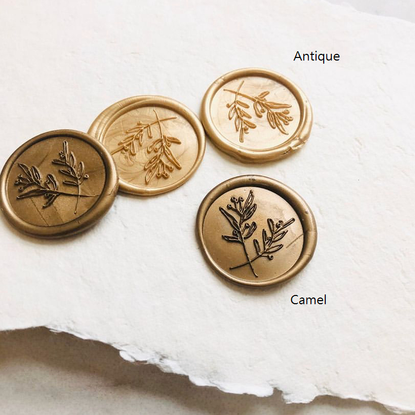 

MAVEN 1 Piece LefavelaaCOIN Seal Wax Stamp Sticker Instant / Seal Wax Coin / Wax Seal / Stempel Lilin / Self Adhesive / Segel lilin Amplop Undangan Vintage