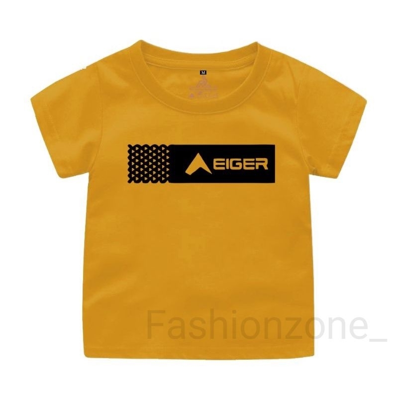 Kaos Anak E1ger Unisex Ideal Usia 2-16 Tahun Baju Kaos Oblong Anak Anak Unisex Cewek Cowok