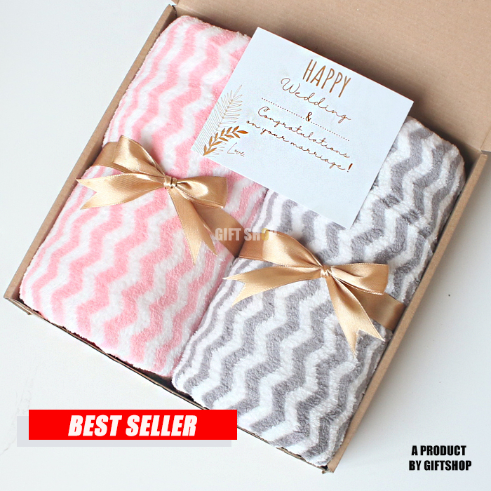 RB Handuk Couple Kado Pernikahan Hadiah Nikahan Untuk Sahabat Wedding Gift Hampers Seserahan