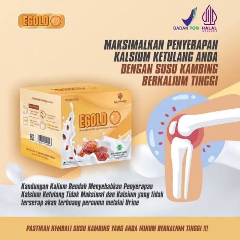 Susu Kambing Etawa EGOLD isi 10 scht Asli 100%, Susu EGOLD