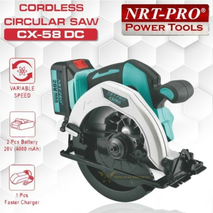 NRT PRO CX-58DC Cordless Circular Saw NRT PRO CX58 DC 7 inch Brushless