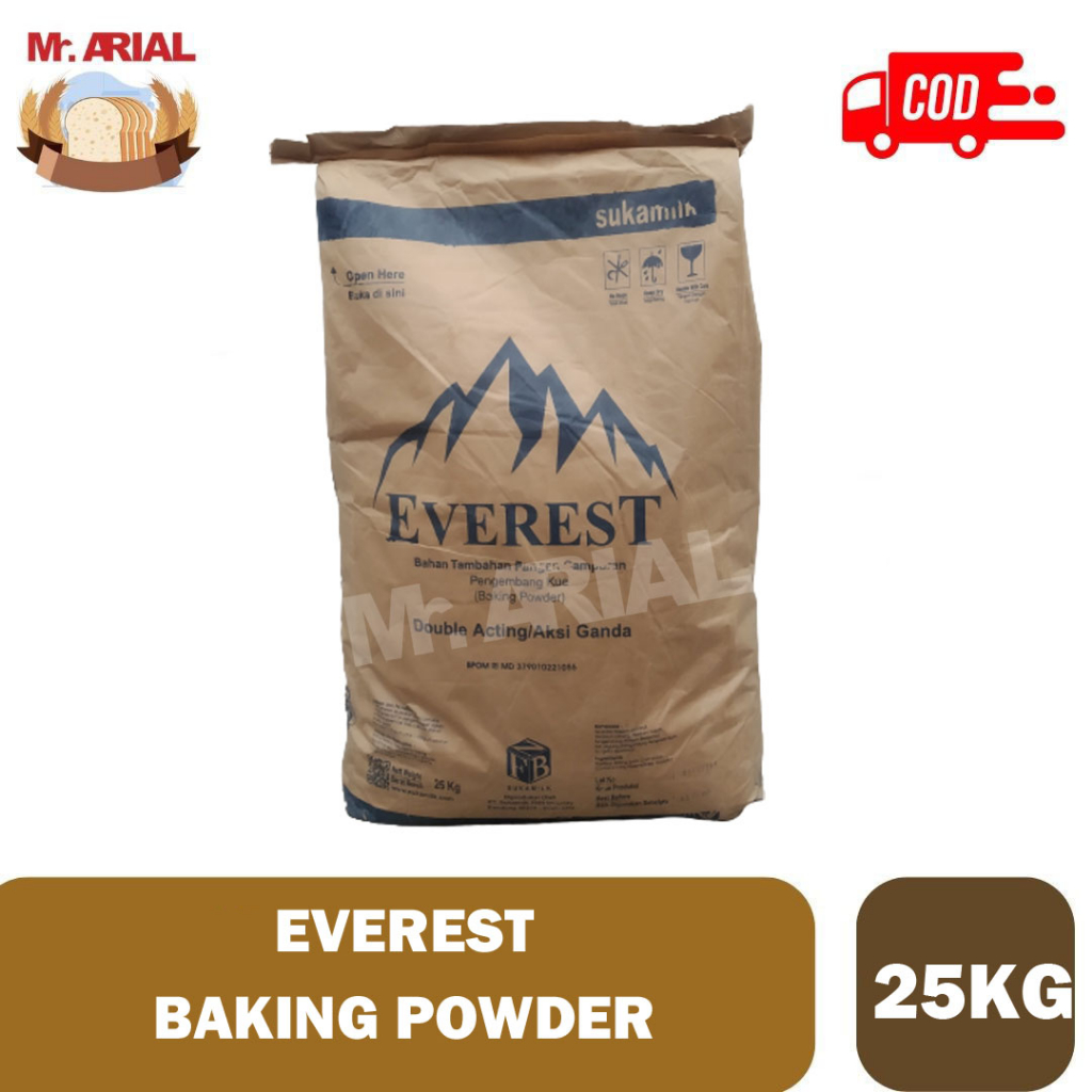 

EVEREST Baking Powder / Pengembang Kue 25kg / Bahan Tambahan Pangan Pengembang