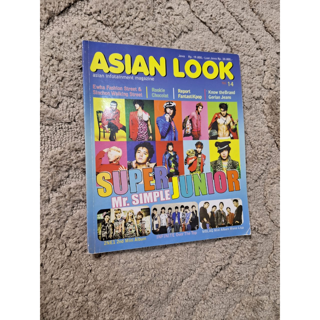 

buku bekas asian look magazine super junior