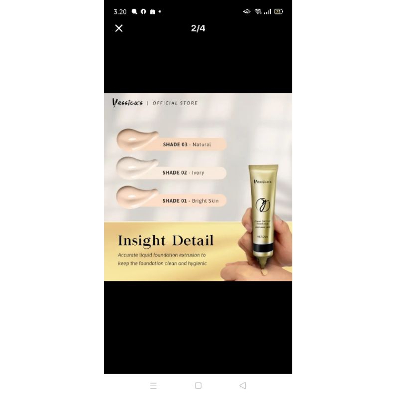 yessica waterproof foundation