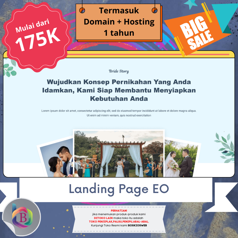 Jasa pembuatan landing page | Landing page murah | landingpage | Landing page event organizer (EO) |