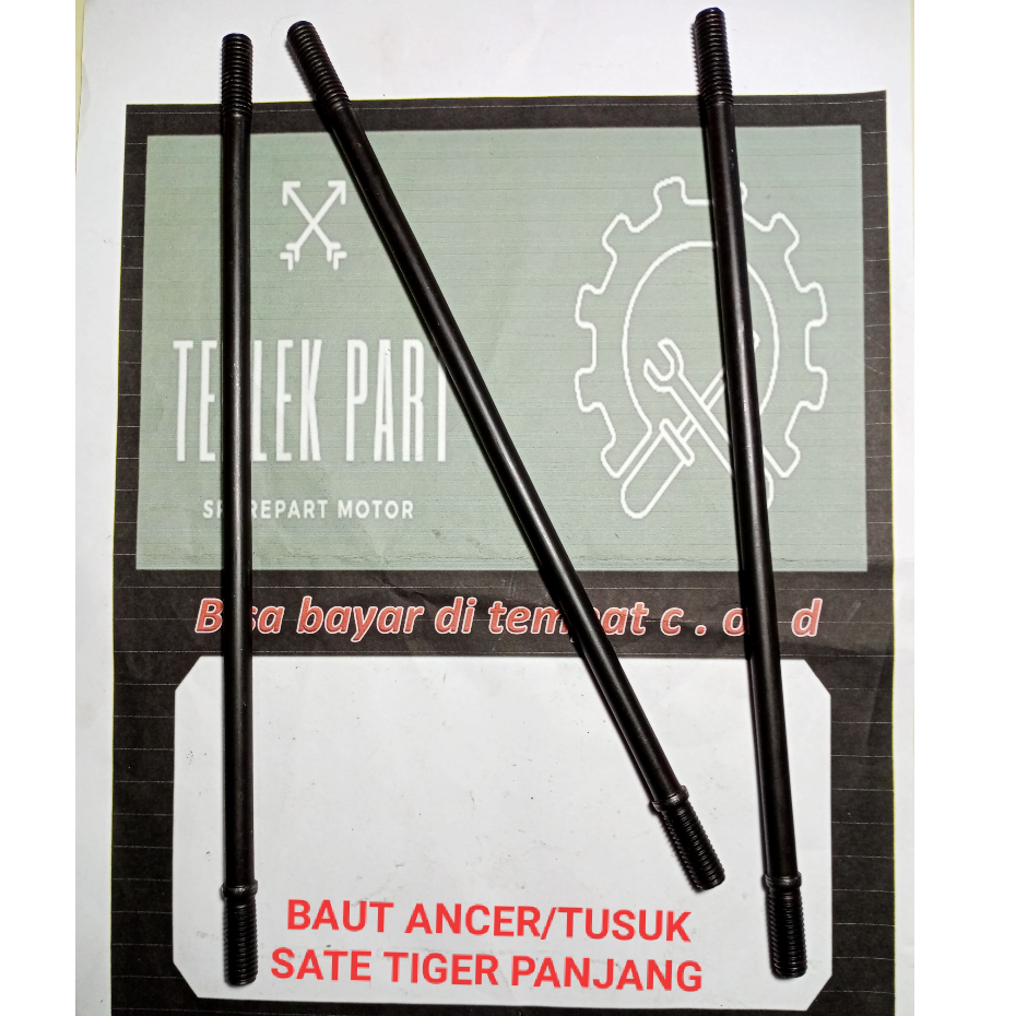Baut Ancer Megapro Tiger/Baut Tusuk Sate Tiger Megapro/Baut Ancer Tiger Panjang/Baut Blok Tiger Mega
