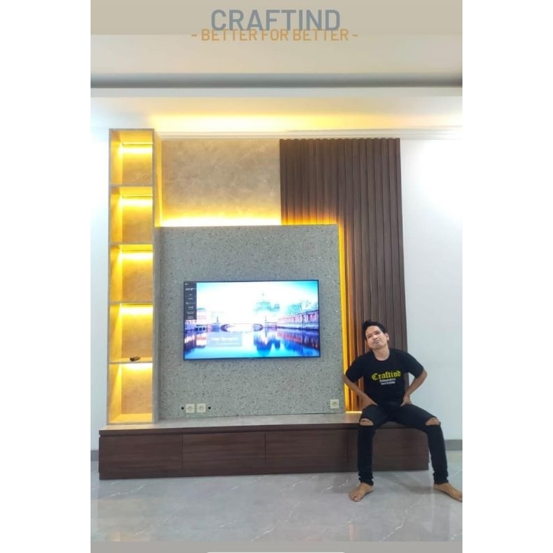 MEJA TV HPL MURAH | BACKDROP TV | RAK TV HPL | BUFFET TV HPL | PARTISI PAJANGAN HPL