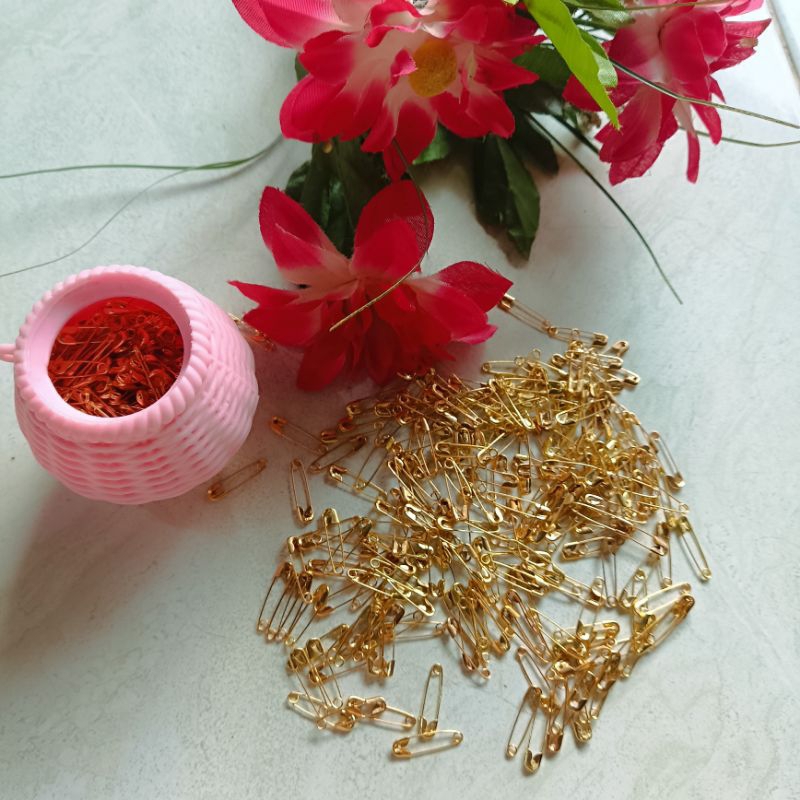 peniti premium quality kecil gold