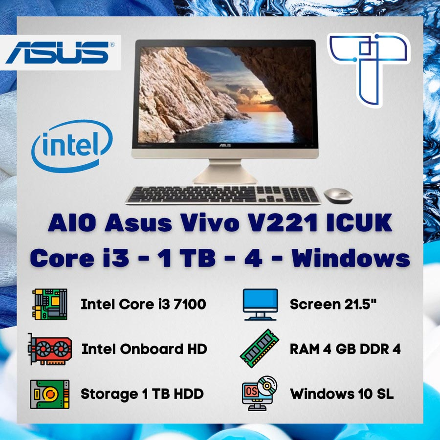 Asus Vivo V221 ICUK V221ICUK All in One AIO - i3 - 1 TB - 4 - Windows