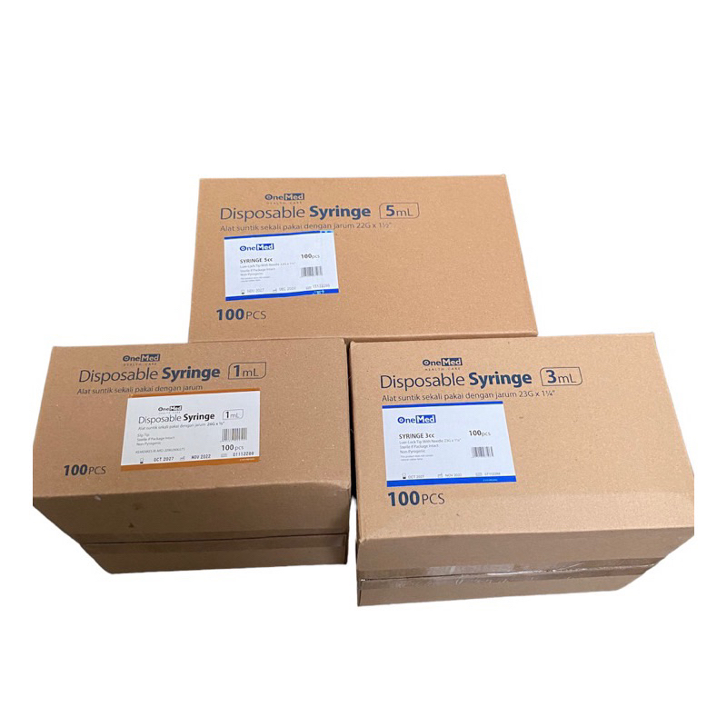 Spuit Onemed 1ML 3ML 5ML/Syringe Onemed 1 cc 3cc 5cc