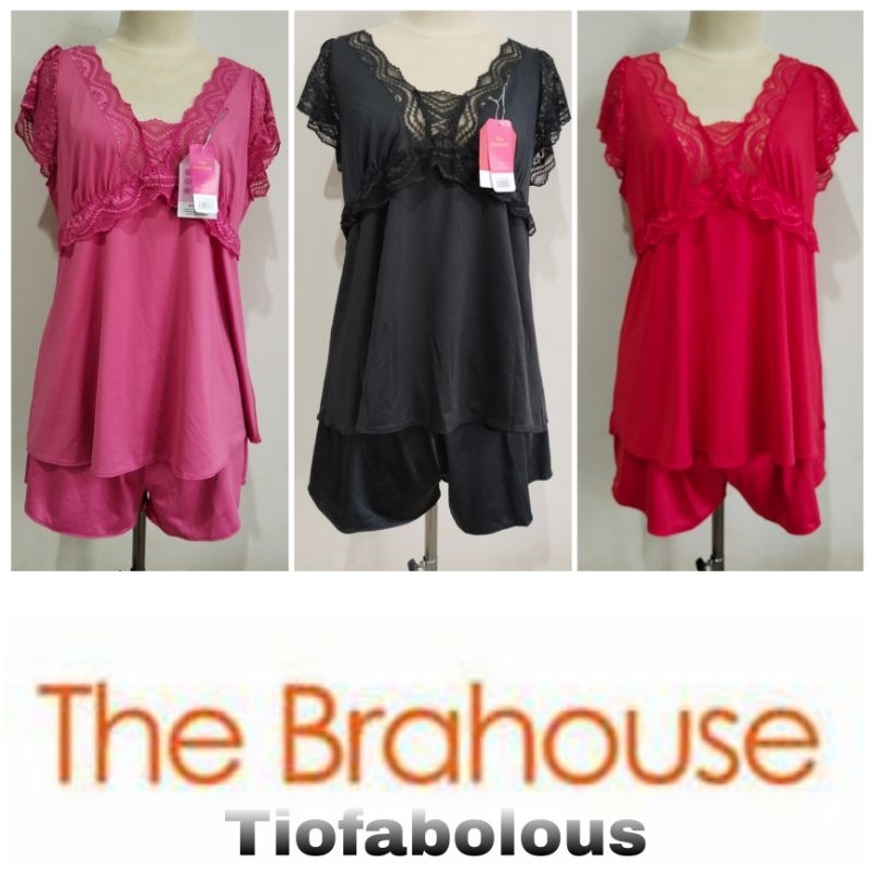 The Brahouse Lingerie Baju Tidur Sexy Free Size Atasan Bawahan - TFBLGR01